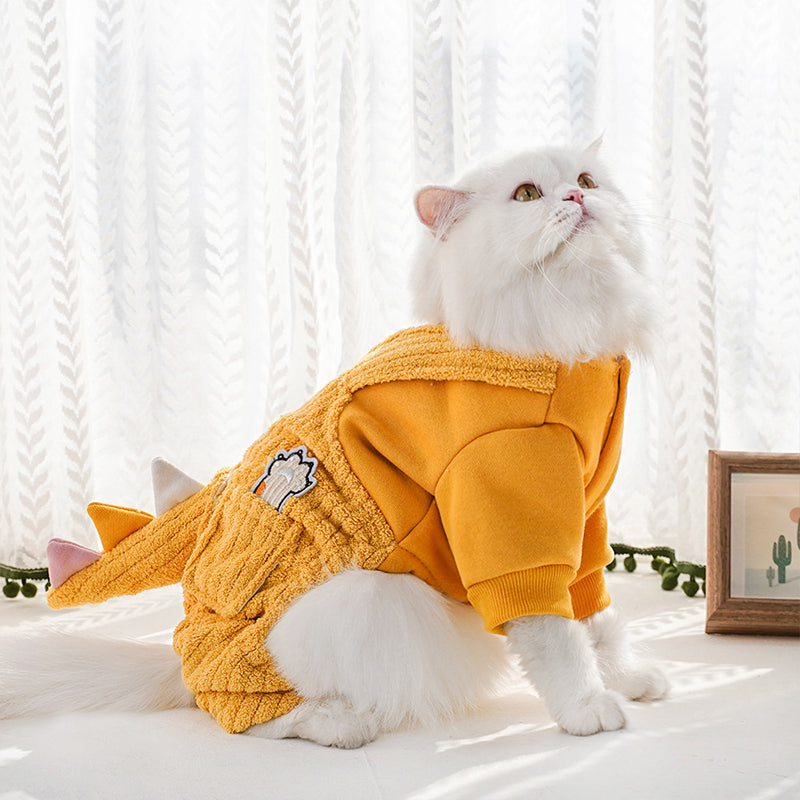 3D Dinosaur Autumn and Winter Pet Cotton Clothes