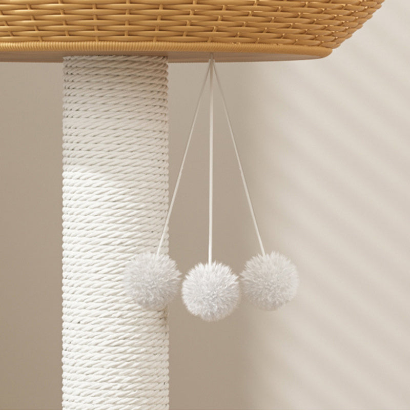 Solid Wood Cat Climbing Frame Cat Bed