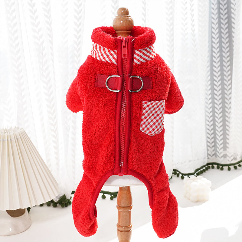 Four-Leg Fleece With Double Traction Buckles For Going Out