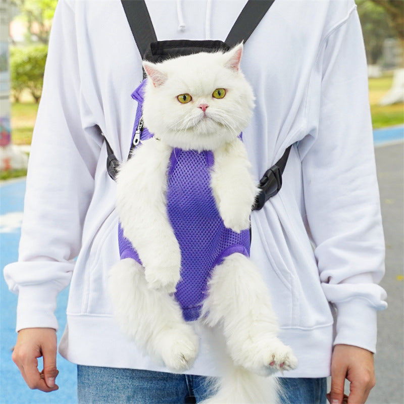 Portable Mesh Breathable Pet Backpack