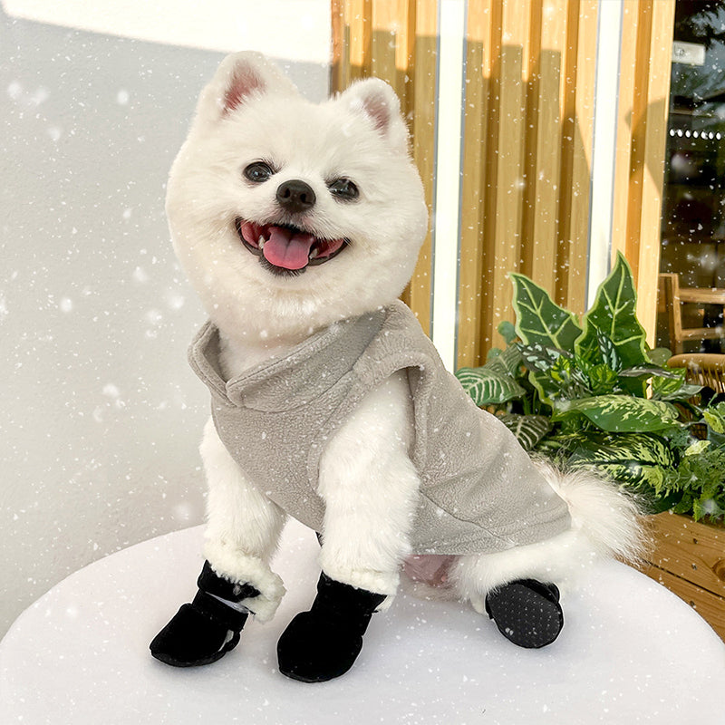 Thickened And Velvet Warm Non-Slip Dog Shoes
