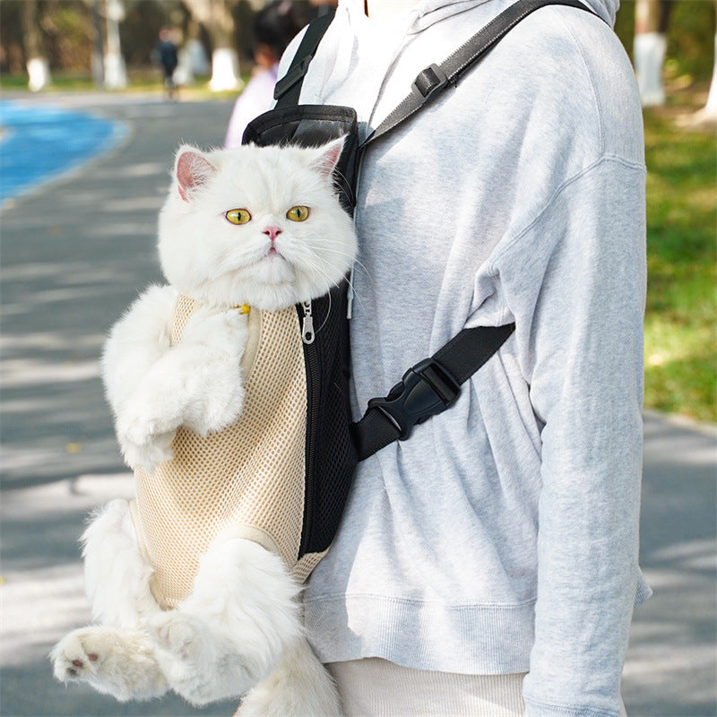 Portable Mesh Breathable Pet Backpack