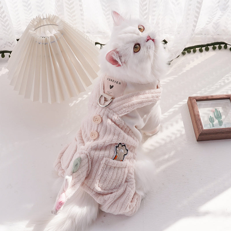 3D Dinosaur Autumn and Winter Pet Cotton Clothes
