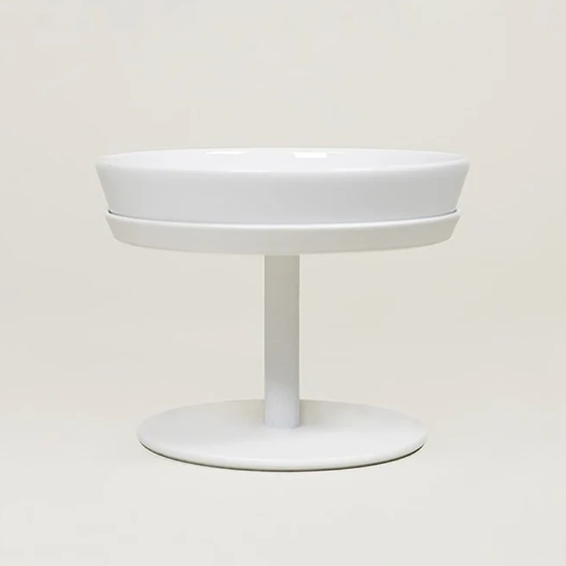 Shallow Elevated Cat Dock Bowl and Stand