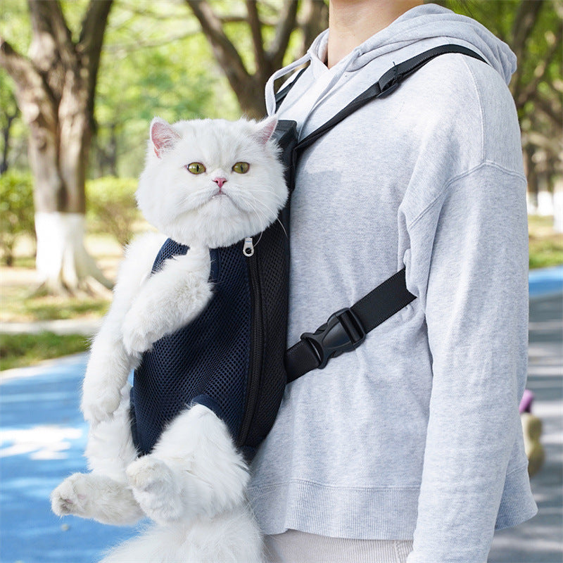 Portable Mesh Breathable Pet Backpack