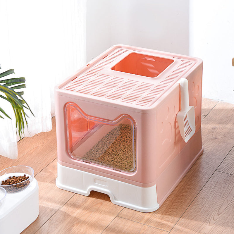 Owl Top Entry Folding Cat Litter Box