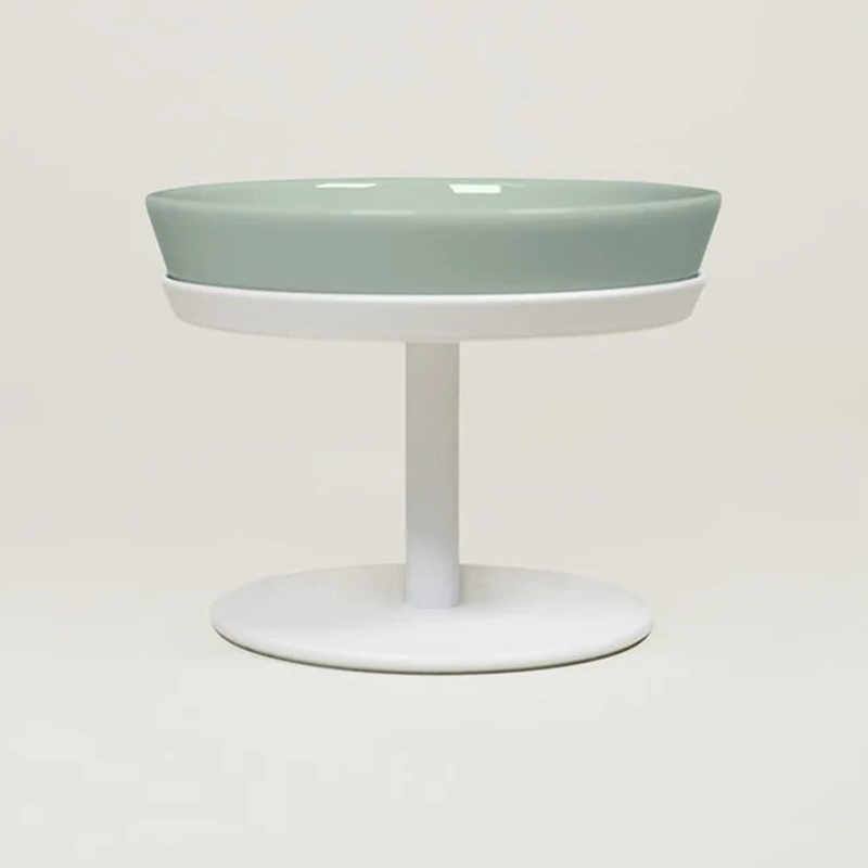 Shallow Elevated Cat Dock Bowl and Stand