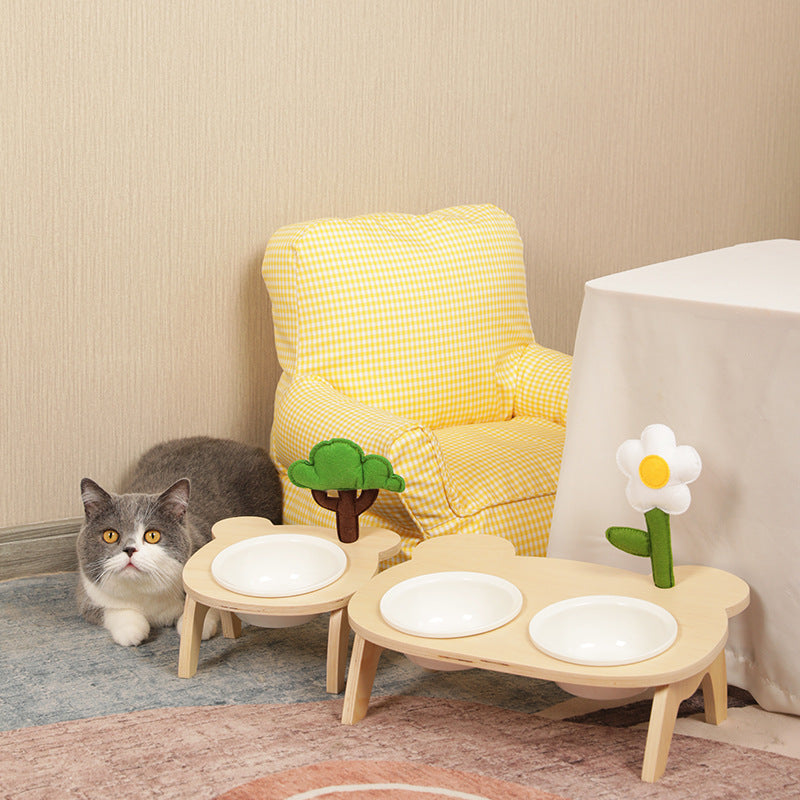 Pet High Bowl With Slanted Mouth