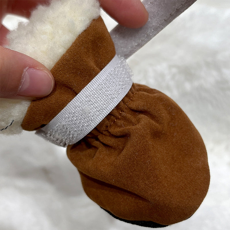 Thickened And Velvet Warm Non-Slip Dog Shoes