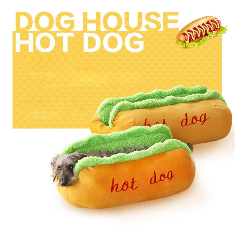 Warm Hot Dog Bed For Small Dogs