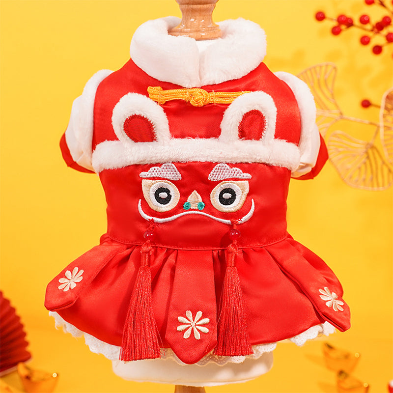 Pet New Year Tang Suit Cotton-padded Jacket