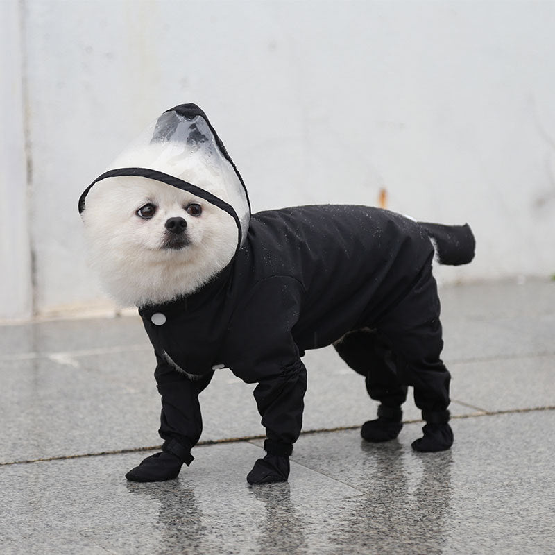 Four-Legged All-Inclusive One-Piece Waterproof Pet Raincoat