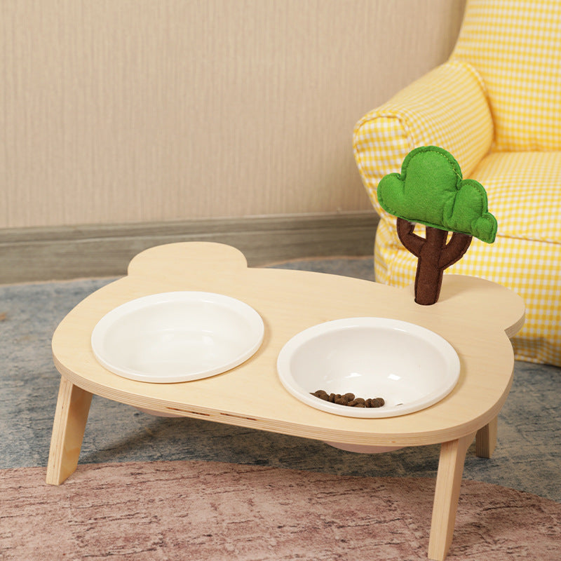 Pet High Bowl With Slanted Mouth