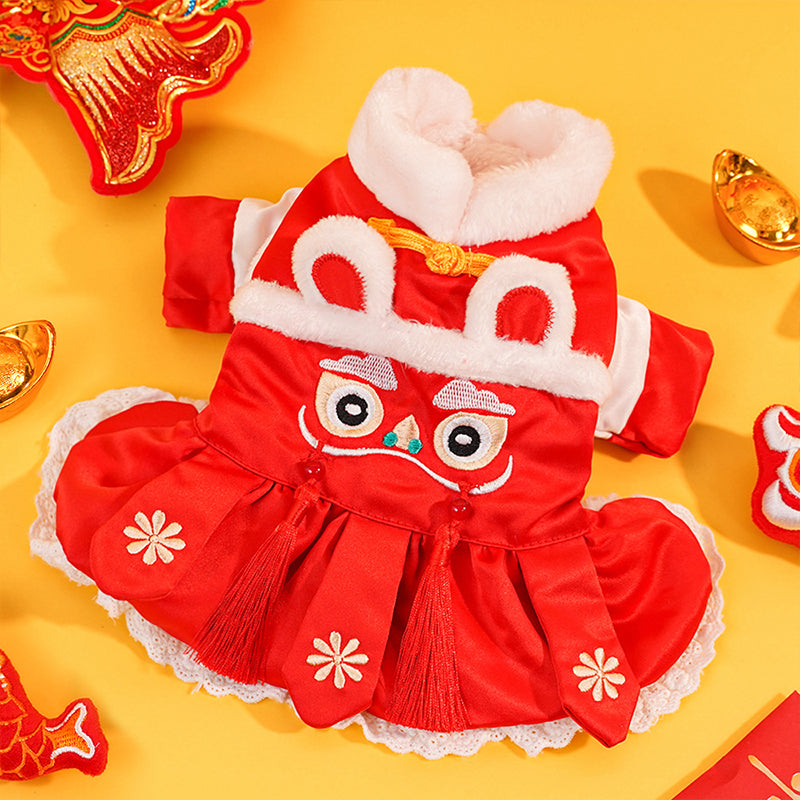 Pet New Year Tang Suit Cotton-padded Jacket