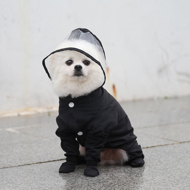 Four-Legged All-Inclusive One-Piece Waterproof Pet Raincoat