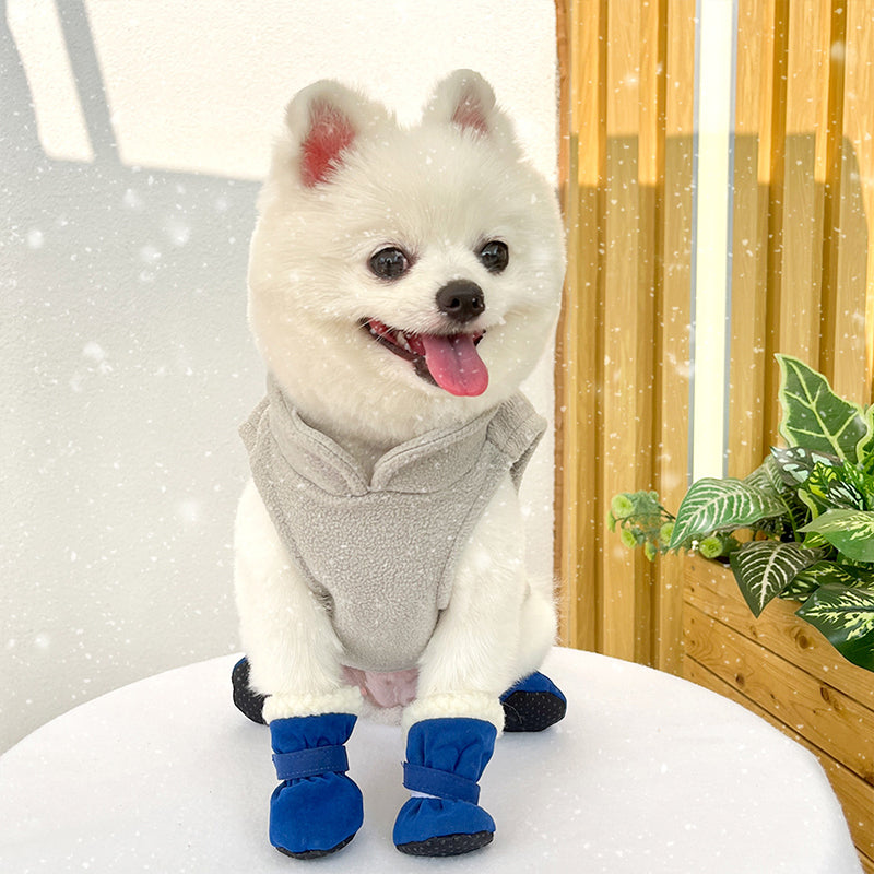Thickened And Velvet Warm Non-Slip Dog Shoes