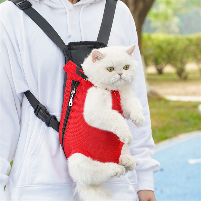 Portable Mesh Breathable Pet Backpack
