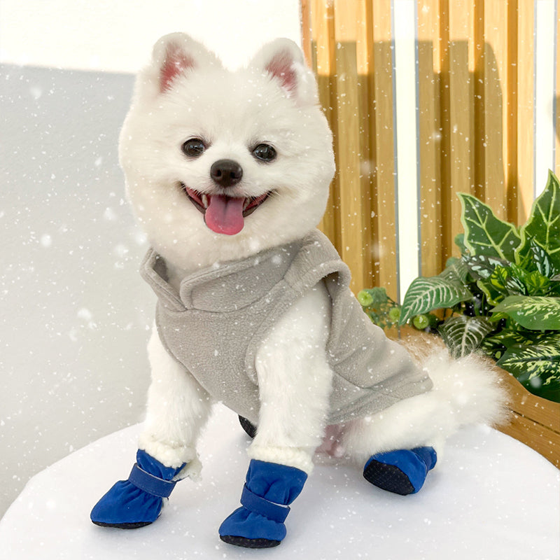 Thickened And Velvet Warm Non-Slip Dog Shoes