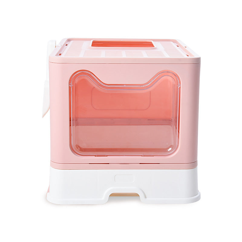 Owl Top Entry Folding Cat Litter Box