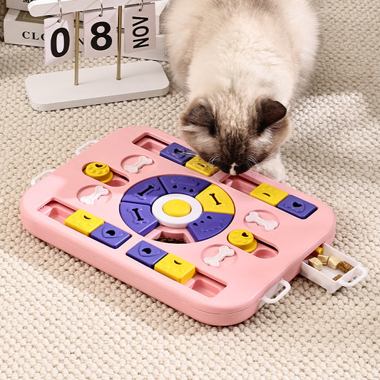 Anti-Knockover Sound Puzzle Feeder