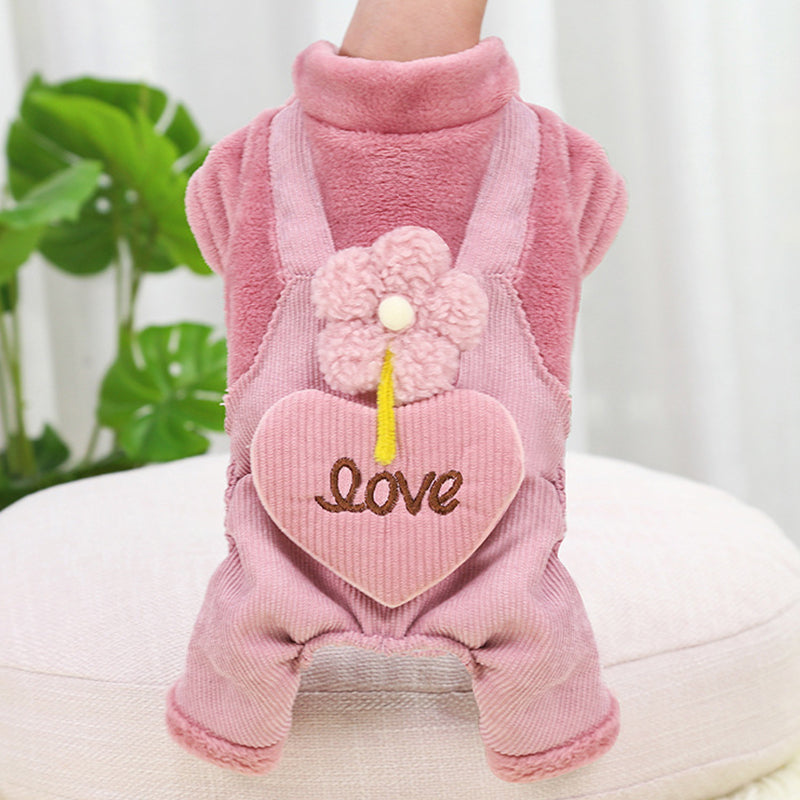 Autumn And Winter Pet Warm Four-Legged Clothes