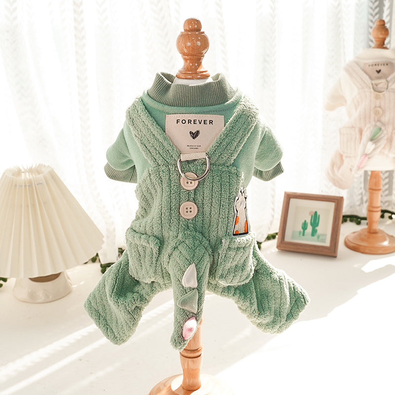 3D Dinosaur Autumn and Winter Pet Cotton Clothes