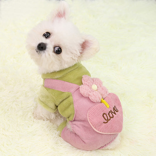 Autumn And Winter Pet Warm Four-Legged Clothes