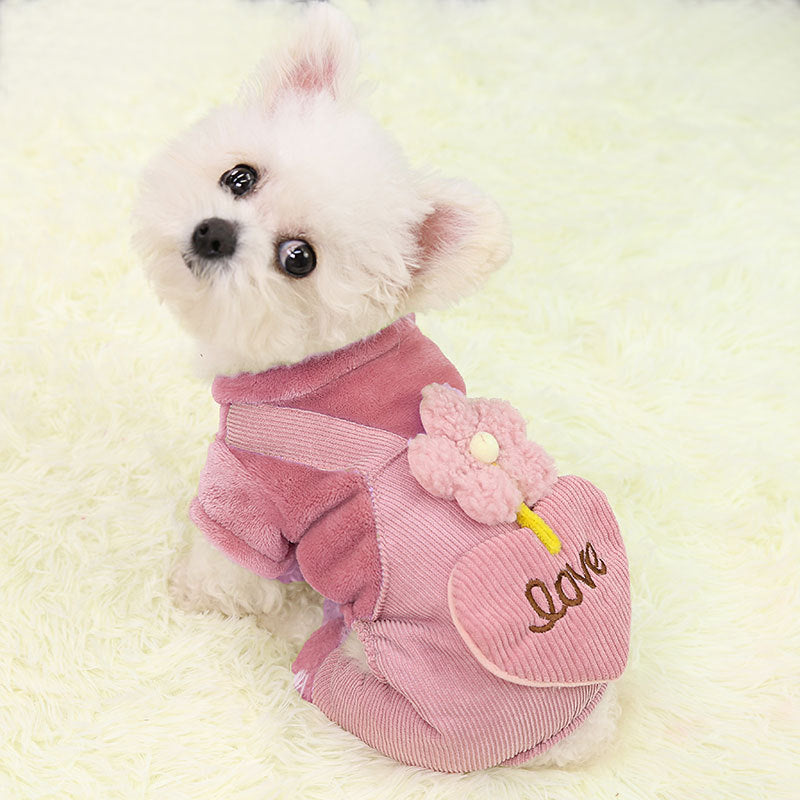 Autumn And Winter Pet Warm Four-Legged Clothes