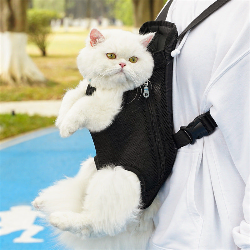 Portable Mesh Breathable Pet Backpack
